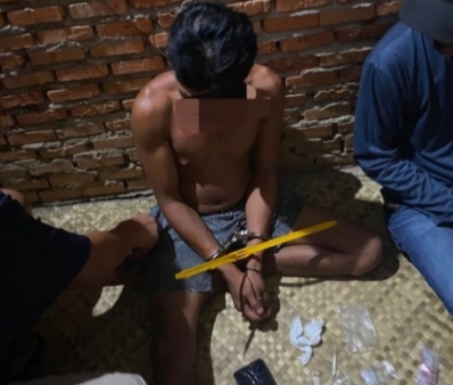 Polsek XIII Koto Kampar Tangkap Pengedar Narkoba di Desa Gunung Bungsu