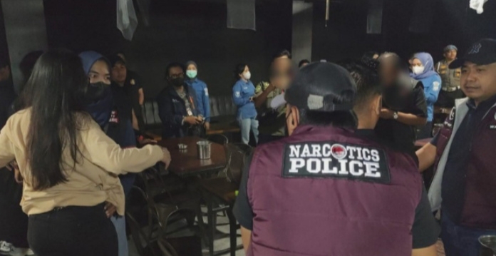 Razia THM, Polresta Pekanbaru Temukan Satu Pengunjung Positif Narkoba