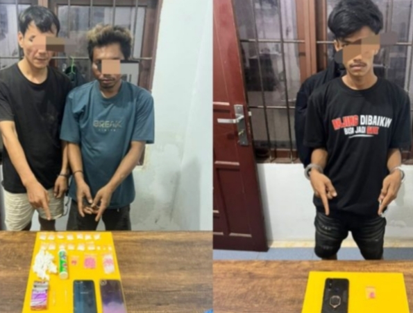 Tangkap Pengedar Narkoba, Polsek Tambang  Sita Belasan Paket Sabu