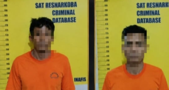 Polresta Pekanbaru Tangkap Dua Pengedar Narkoba di Jln SM Amin