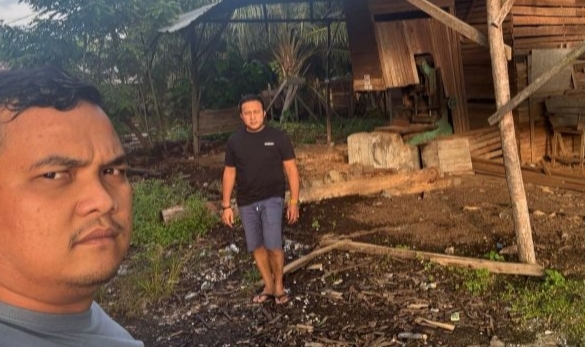 Usai Dilakukan Sidak oleh Personel Polsek Siak Hulu Sawmill Ilegal Tutup