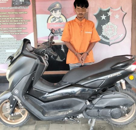 Polsek Kampar Tangkap Pelaku Curanmor di Dusun Teratak Pedang
