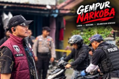 AKP Noki Pimpin Tim Gabungan Sisir Kawasan Rawan Narkoba di Pekanbaru