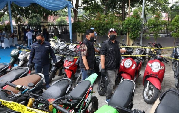Tangkap Komplotan Curanmor, Polda Riau Amankan 44 Motor