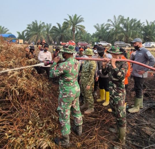 Penanganan Karhutla 80 Persen, Bupati Inhu Apresiasi Kapolda dan Pangdam 