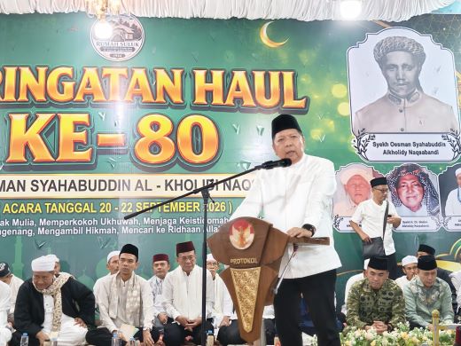Zulkifli Syukur Hadiri Haul Ke-80 Syekh Oesman Syahabuddin di Rohil