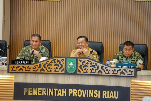 Terima Audiensi Sesko TNI, Plt Gubri: Perkuat Koordinasi Lintas Sektor